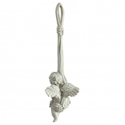 Toscano Angelic Play Hanging Cherub Sculpture - Small