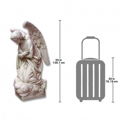 Toscano Intercession Angel Folded Arms Religious Statue