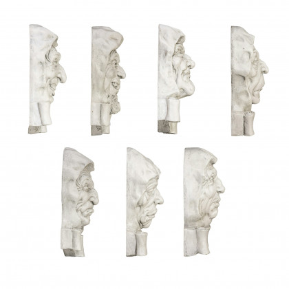 Toscano - Set of 7 Cardinal Sins Wall Sculptures