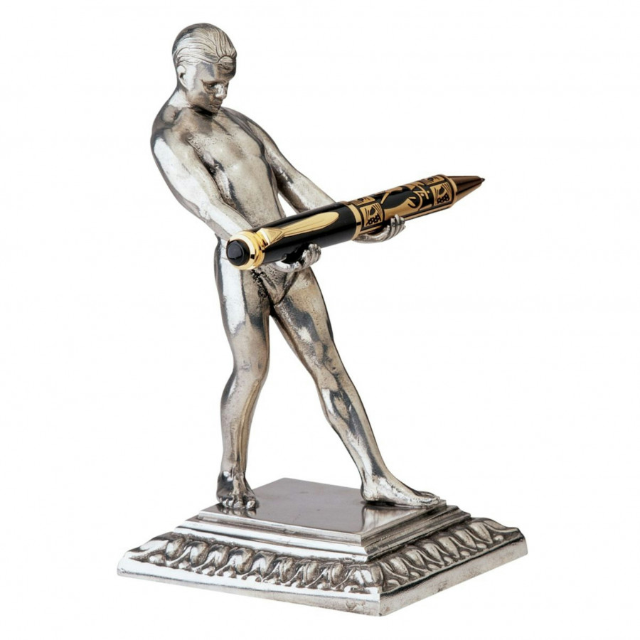 Toscano - Art Deco Strongman Pen Holder Statue