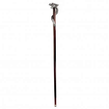 Toscano - Padrone Staff of Saint George Walking Stick in Pewter
