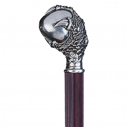 Toscano - Padrone Claw and Ball Walking Stick in Pewter
