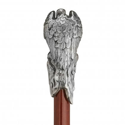 Toscano - Padrone Vulture Walking Stick in Pewter