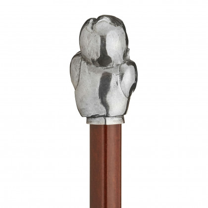 Toscano - Padrone John L. Sullivan Boxer Walking Stick in Pewter
