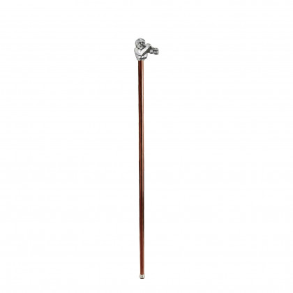 Toscano - Padrone John L. Sullivan Boxer Walking Stick in Pewter