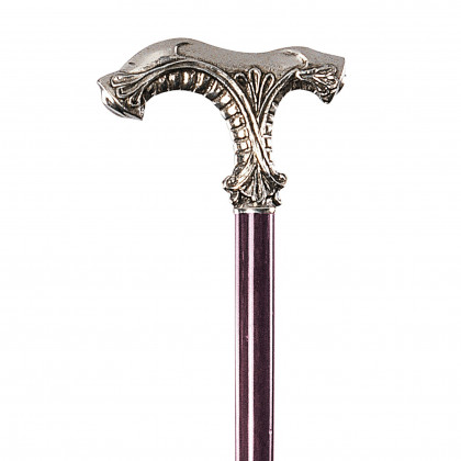 Toscano - Padrone Classic Ornate Walking Stick in Pewter