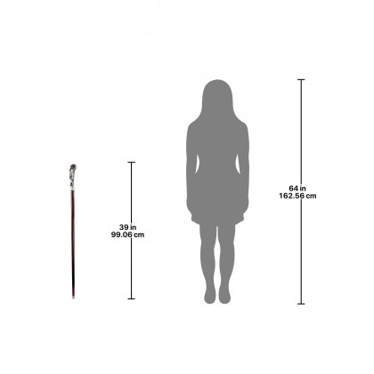 Toscano - Padrone Andromeda Walking Stick in Pewter