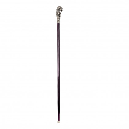 Toscano - Padrone Mountain Lion Walking Stick in Pewter