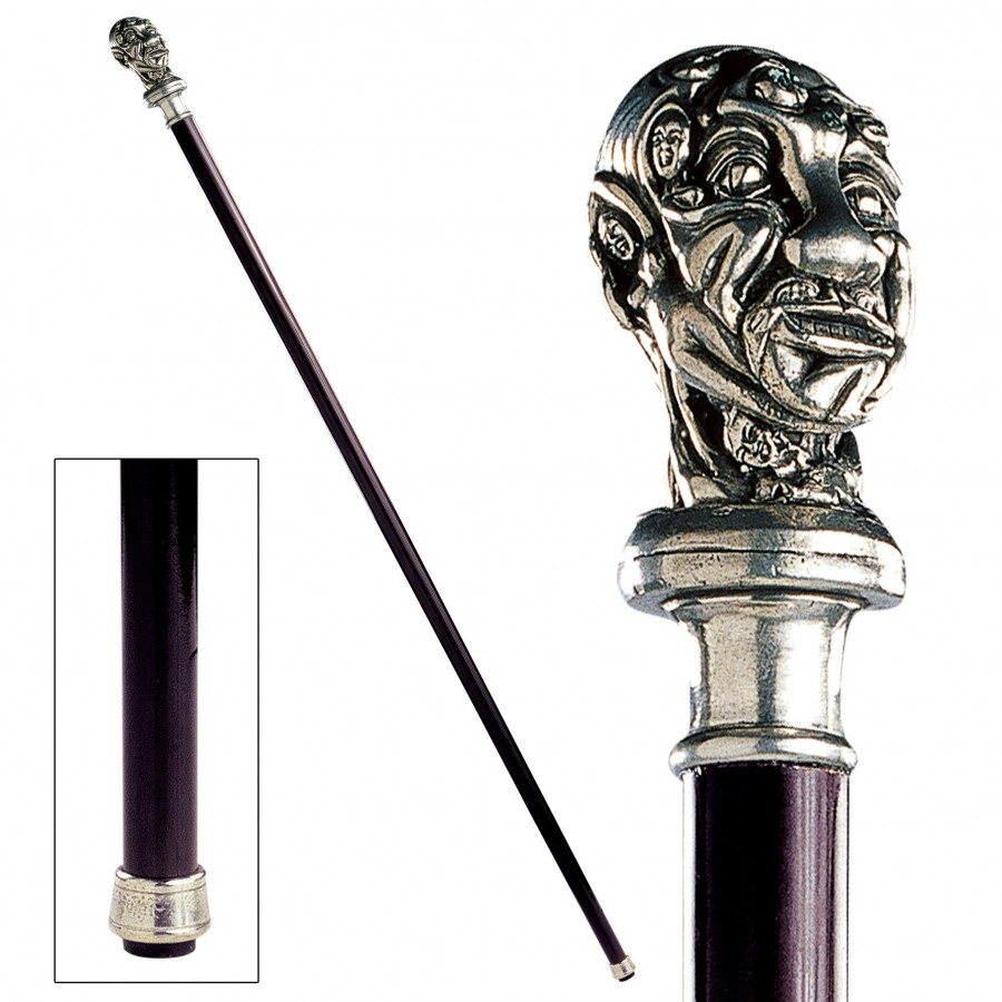 Toscano - Padrone Entwined Exotic Walking Stick in Pewter