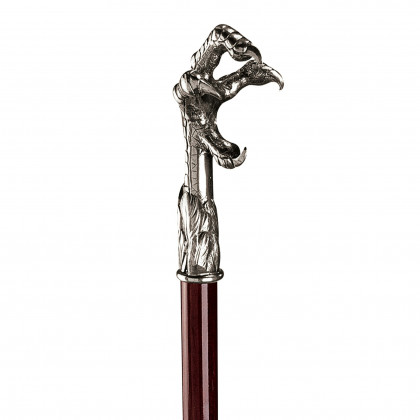 Toscano - Padrone Eagle Talon Walking Stick in Pewter