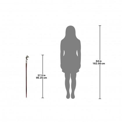 Toscano - Padrone Eagle Talon Walking Stick in Pewter