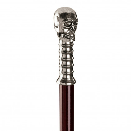 Toscano - Padrone Alas Poor Yorick Walking Stick in Pewter