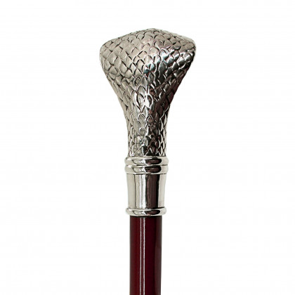 Toscano - Padrone Cobra Walking Stick in Pewter