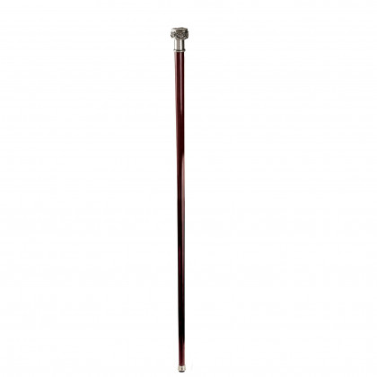 Toscano - Padrone Ornate Pill Box Walking Stick in Pewter