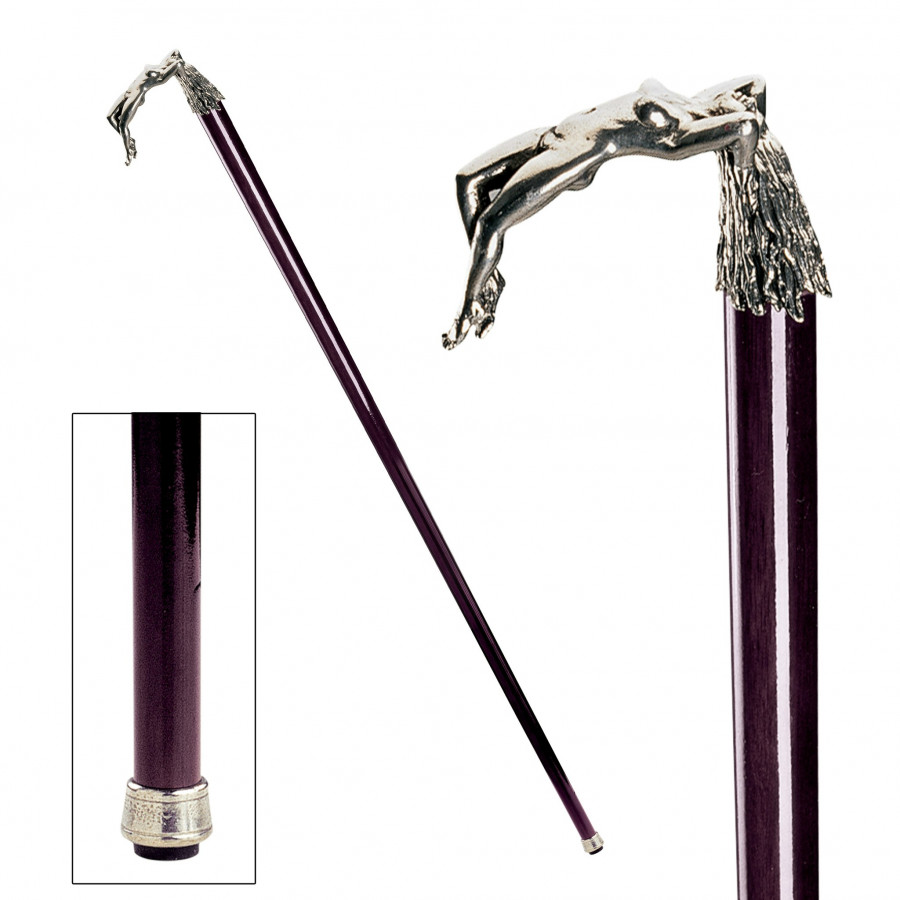 Toscano - Padrone Ecstasy Walking Stick in Pewter