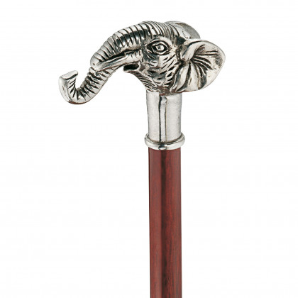 Toscano - Padrone Elephant Walking Stick in Pewter