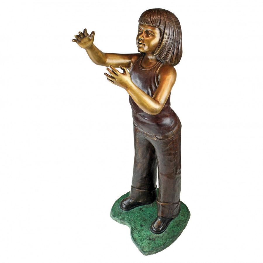 Toscano - Preening Equestrian Girl Garden Statue