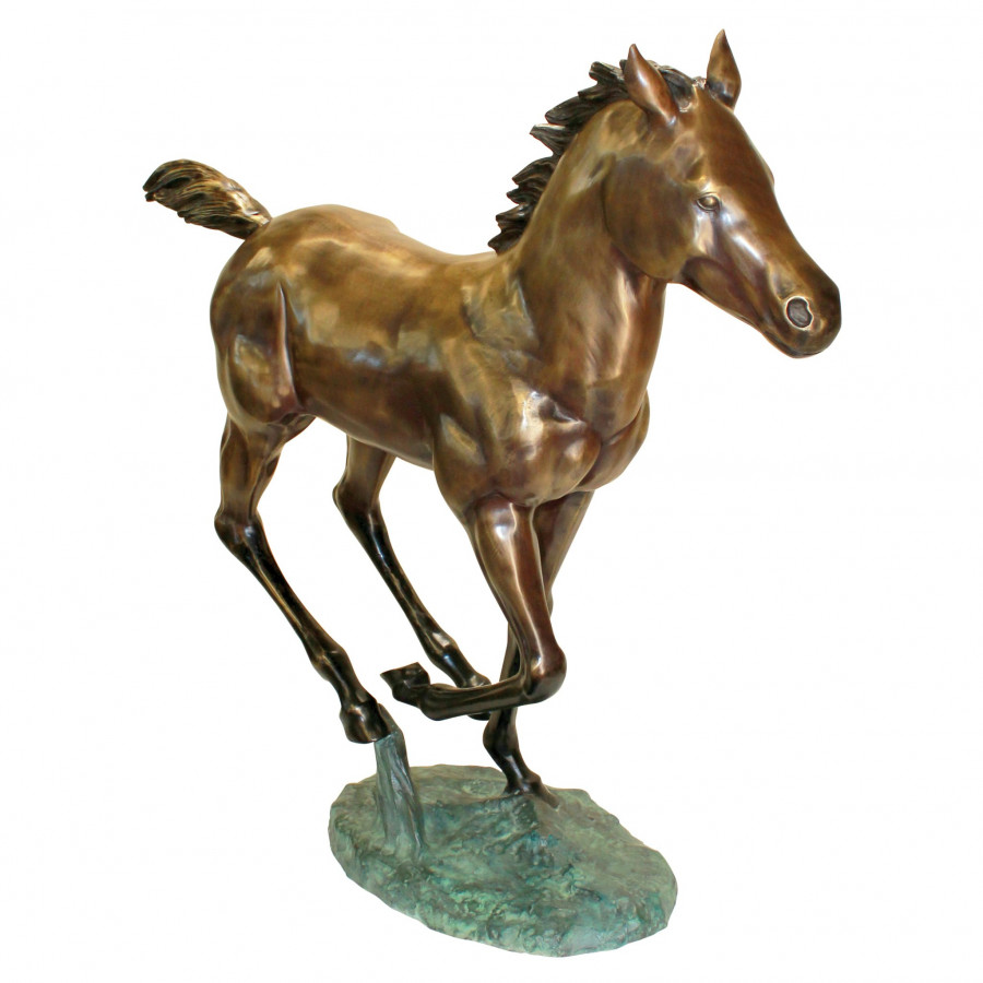 Toscano - Galloping Horse Foal Garden Statue