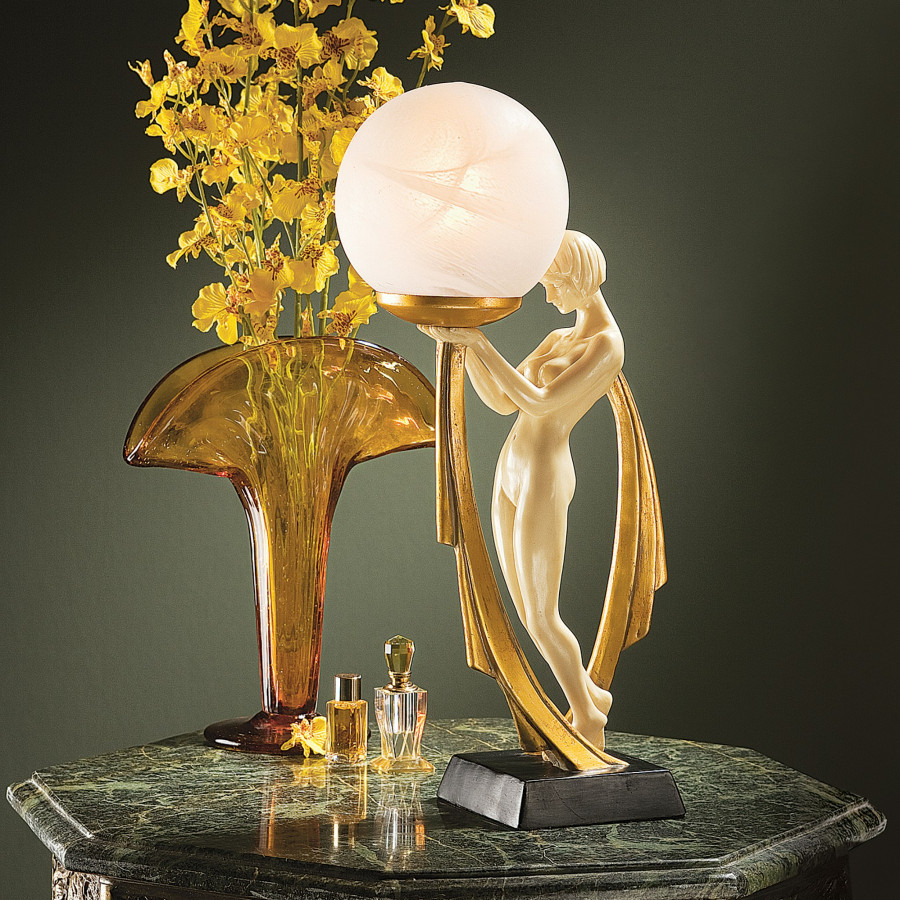 Toscano - The Desiree Art Deco Illuminated Statue