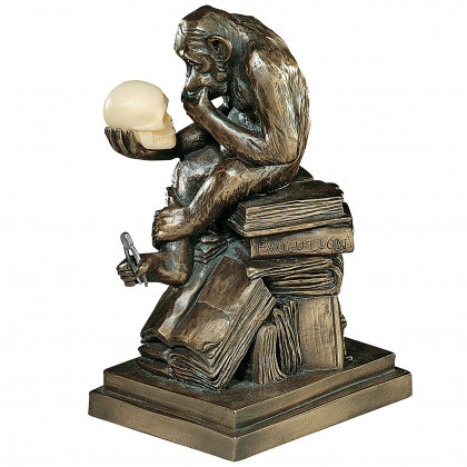 Toscano - Darwin Ape Thinker Statue
