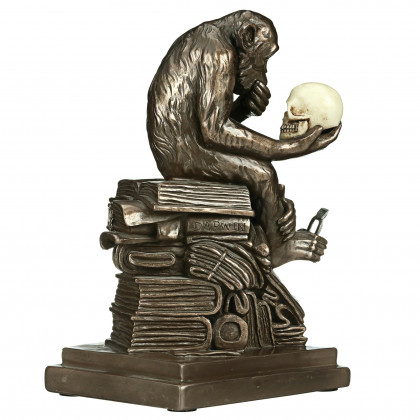 Toscano - Darwin Ape Thinker Statue