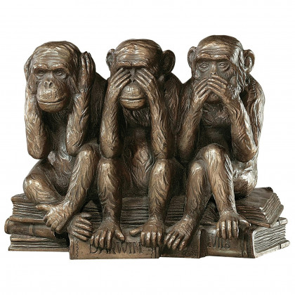 Toscano - The Hear-NoSee-NoSpeak-No Evil Monkeys Statue