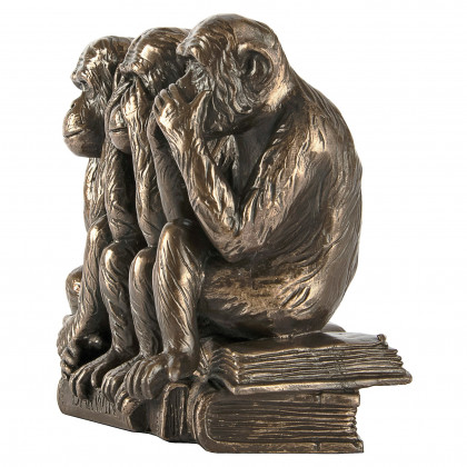 Toscano - The Hear-NoSee-NoSpeak-No Evil Monkeys Statue