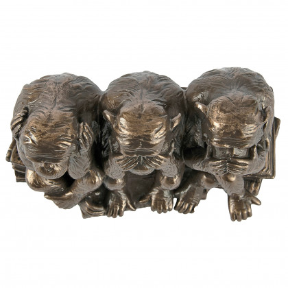 Toscano - The Hear-NoSee-NoSpeak-No Evil Monkeys Statue