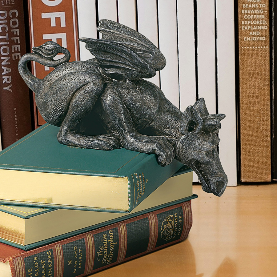 Toscano - Whittingford the Gothic Shelf Sitting Dragon Statue