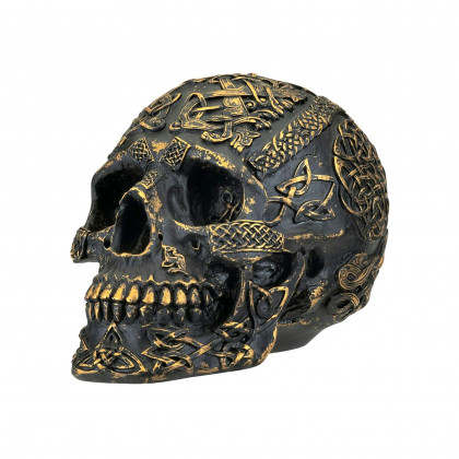 Toscano - Passage of Life Spiritual Celtic Knotwork Skull Statue