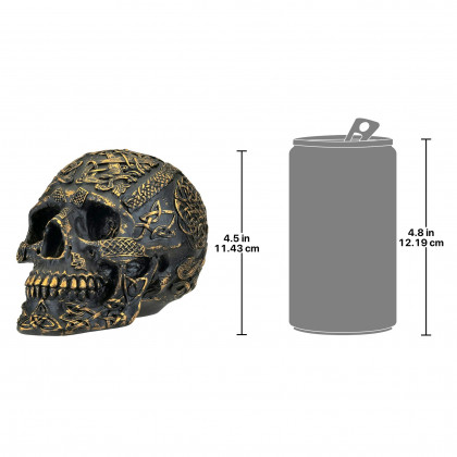 Toscano - Passage of Life Spiritual Celtic Knotwork Skull Statue