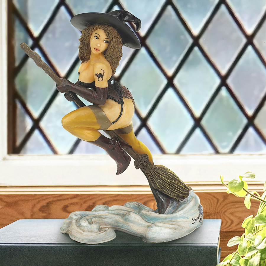 Toscano - Tattooed Temptress Witch Statue
