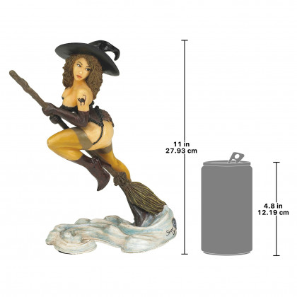 Toscano - Tattooed Temptress Witch Statue