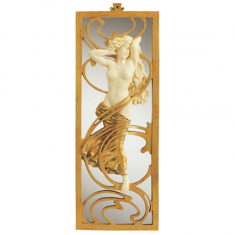 Toscano - Parisian Salon Art Nouveau Mirrored Wall Sculpture