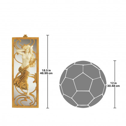 Toscano - Parisian Salon Art Nouveau Mirrored Wall Sculpture