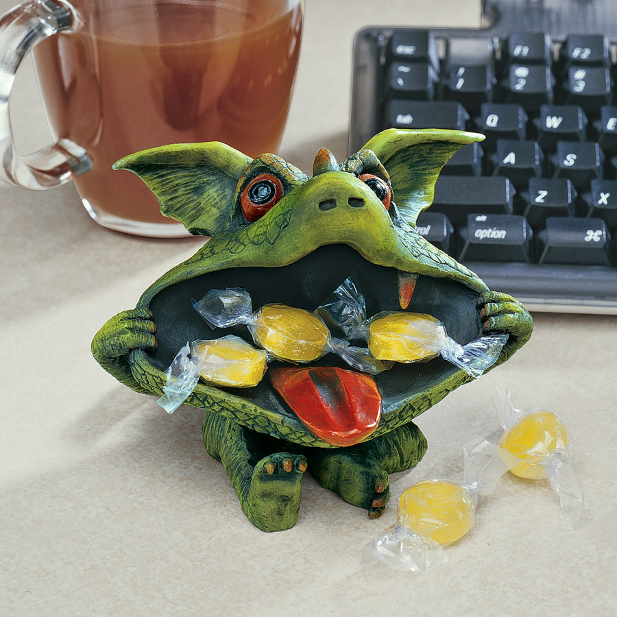Toscano Desktop Gothic Goblins Statue - Dieter the Dragon