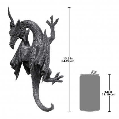 Toscano - Horned Dragon of Devonshire Gothic Wall Sculpture