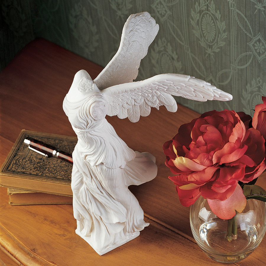 Toscano - Nike of Samothrace Bonded Marble Statue Desktop