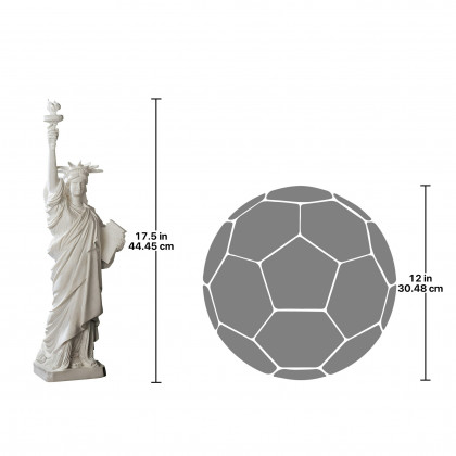 Toscano - Liberty Enlightening the World Bonded Marble Resin Statue