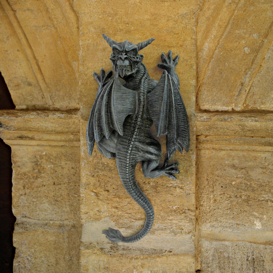 Toscano Gargoyle Demon on the Loose Wall Sculpture - Large
