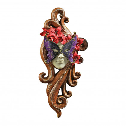 Toscano Masquerade at Carnivale Mask Wall Sculpture - Countess Allessandria