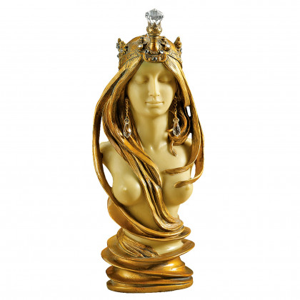 Toscano - Goddess of Nature Female Nude Art Nouveau Sculptural Bust