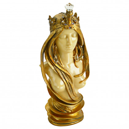 Toscano - Goddess of Nature Female Nude Art Nouveau Sculptural Bust