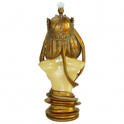 Toscano - Goddess of Nature Female Nude Art Nouveau Sculptural Bust