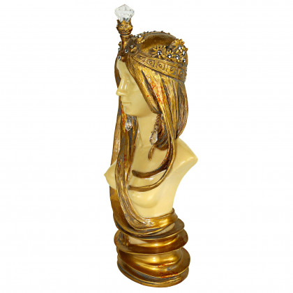 Toscano - Goddess of Nature Female Nude Art Nouveau Sculptural Bust