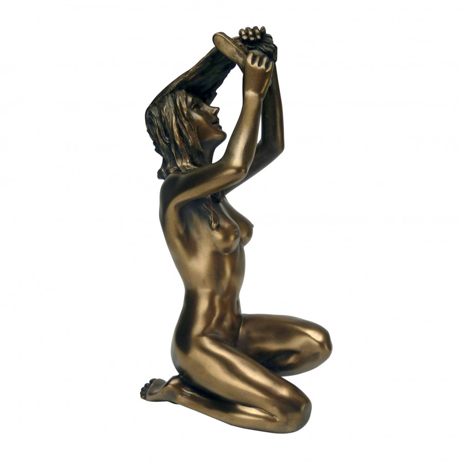 Toscano - Woman Combing Hair Nude Female Statue