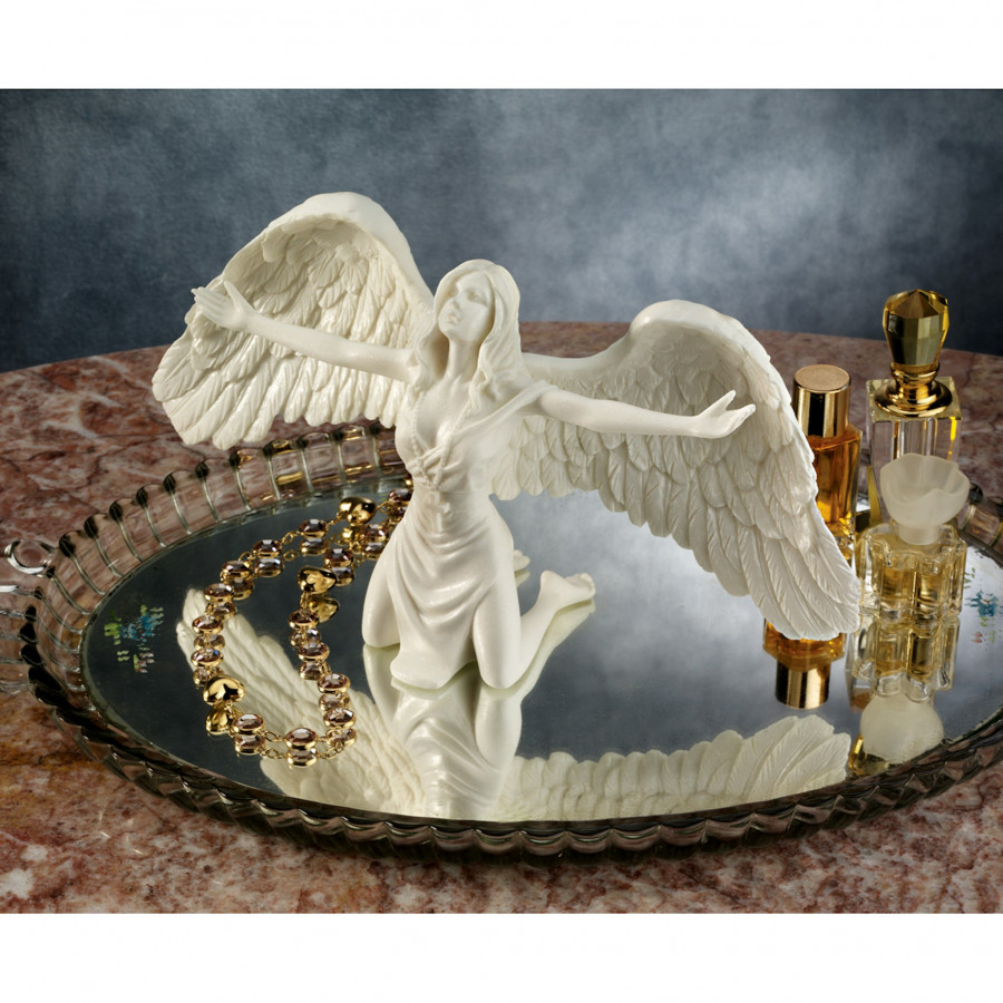 Toscano - Pray for Peace Bonded Marble Angel Statue