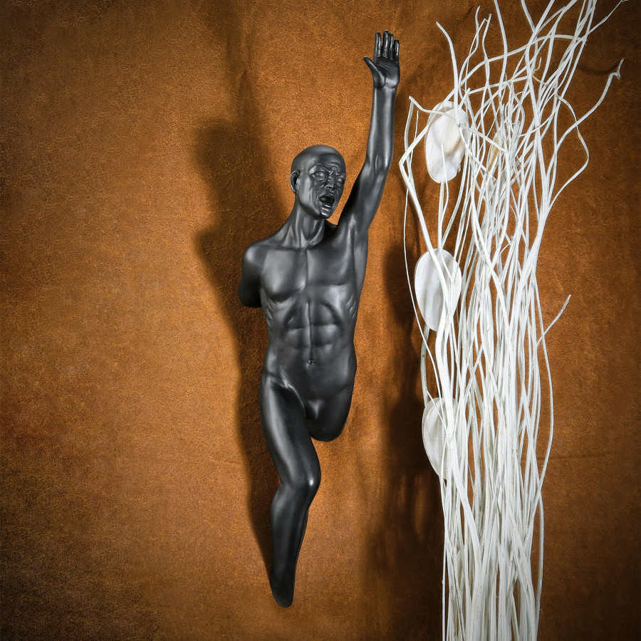 Toscano - Facing the Future Nude Male Wall Sculpture