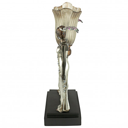 Toscano - Art Deco Peacock Maidens Illuminated Statue