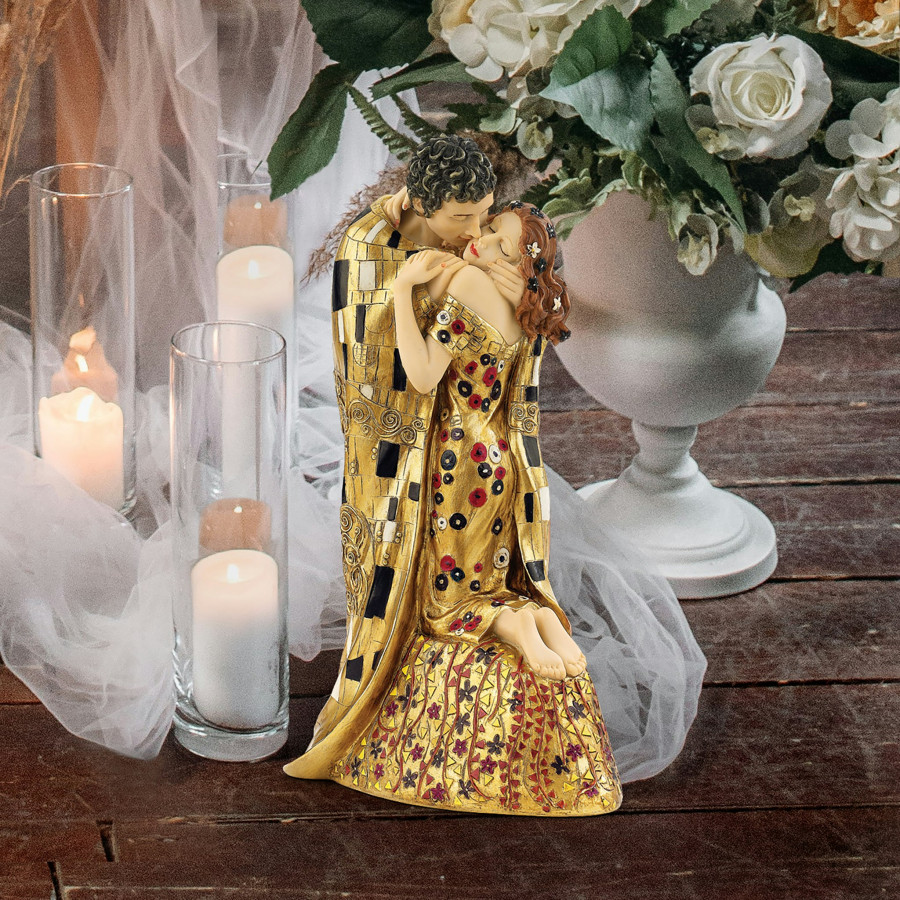 Toscano - The Kiss by Klimt Lovers Statue